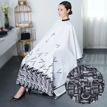 

Printed Barber Cape Neck Closure Adjustable Home Barber Shop Kids Adults Hairdressing Hairstyling Apron