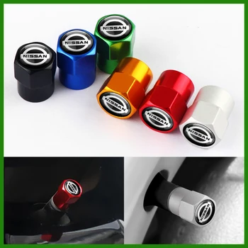 

4PCS Aluninum Car Wheel Tire Valve Stem Cap Air Valve Dust Cover for Nissan Nismo Tiida Teana Pulsar Altima Rogue SylphyJuke etc