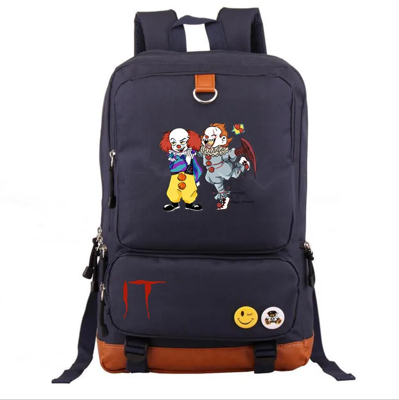 mochila рюкзак для подростков с принтом Стивен Кинг's it mochila, школьная сумка на плечо, дорожная сумка для ноутбука, рюкзак - Цвет: T