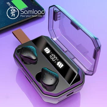 

Samload True Wireless Stereo Headphone Bluetooth 5.0 Earphone HIFI Sound in ear Earbud IPX7 Waterproof with 8000mAh charging box