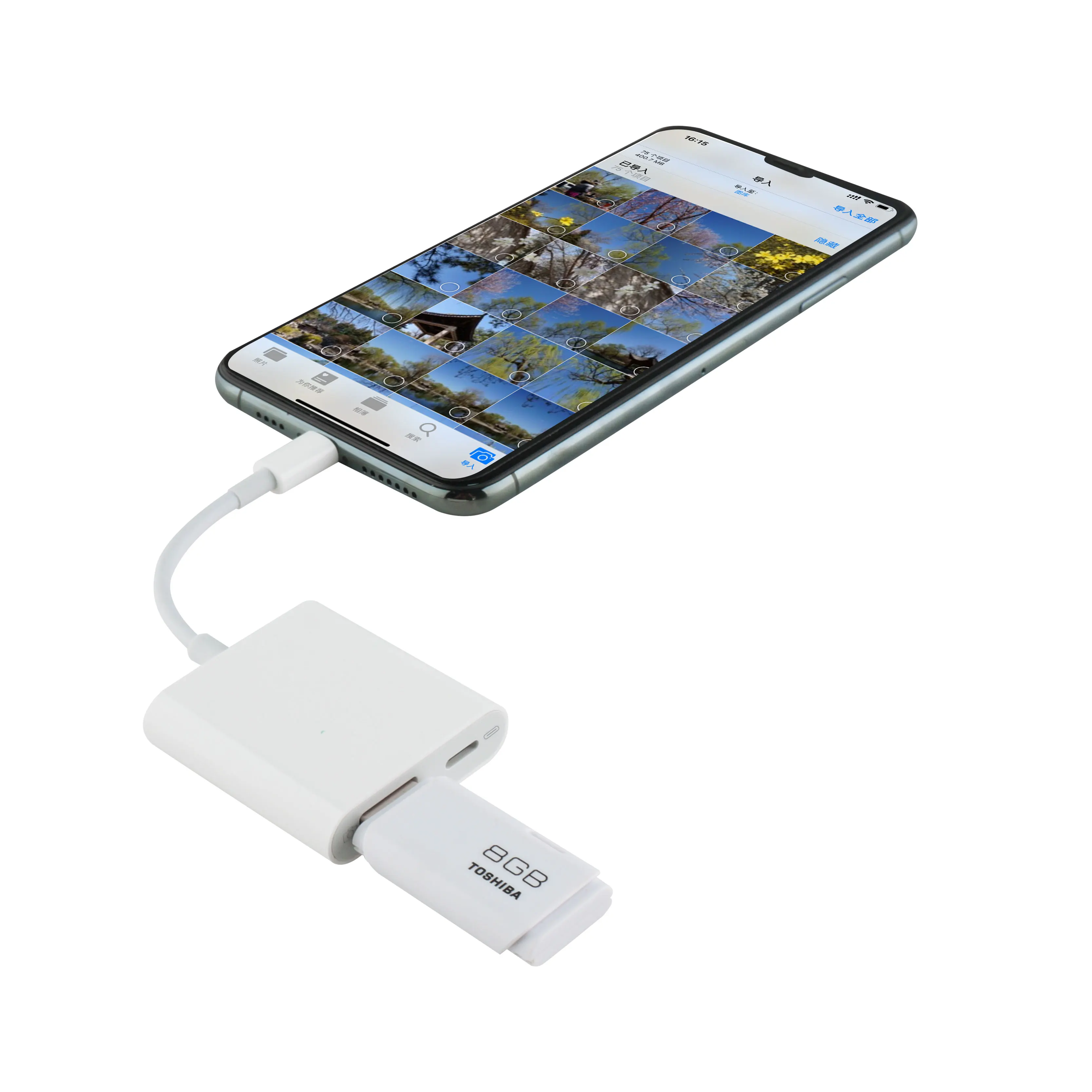 OTG USB адаптер зарядное устройство сплиттер 2 в 1 для iPhone6 7 8 plus 11 Поддержка iOS