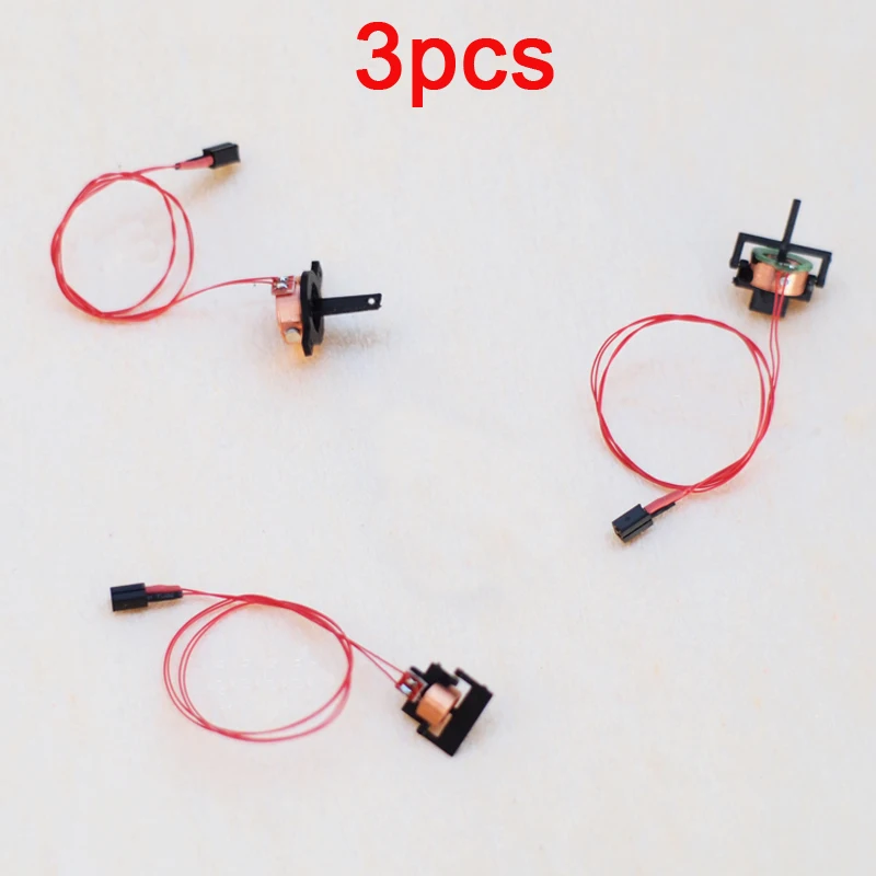 3PCS Micro Electromagnetic Servo 0.4g/0.9g/1.3g Magnetic Actuator Steering Gear with Female Plug 15mm Wire for Indoor RC Drone