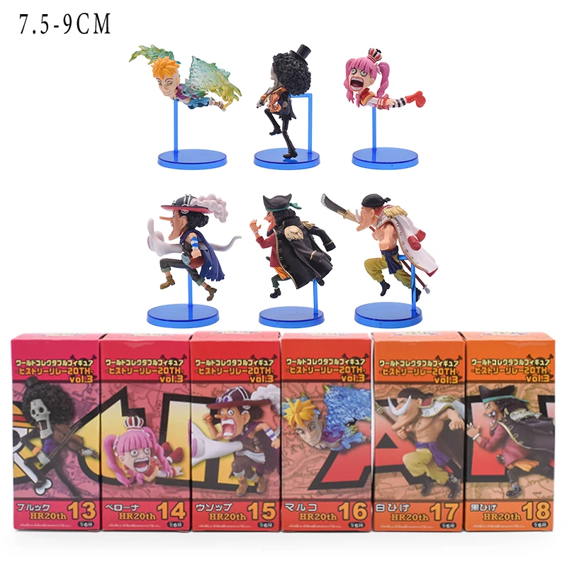 conjunto figura de uma peça luffy zoro shanks ace nami pvc figuras de ação do anime collectible modelo bonecas brinquedos conjunto completo venda quente
