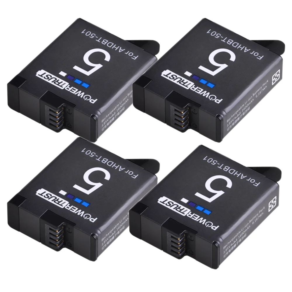 Ahdbt-501 Ahdbt501 Batteria Per Gopro Hero 5 Batteria Hero 5 Nero Hero(2018) Eroe 6 Eroe 7 Nero Della Macchina Fotografica Akku