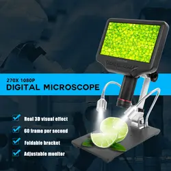Andonstar AD407 3D цифровой микроскоп для пайки электронная камера микроскопы 270X1080 P Мини Ремонт мобильных телефонов инструменты