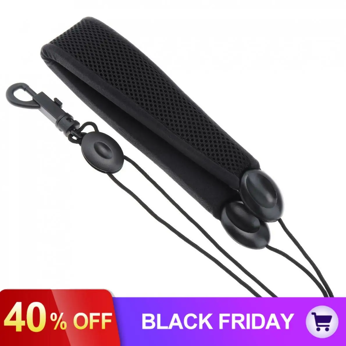 Adjustable Black Saxophone Neck Strap Sponge Filling Padded Single Shoulder Strap for Alto Tenor Soprano Saxophone