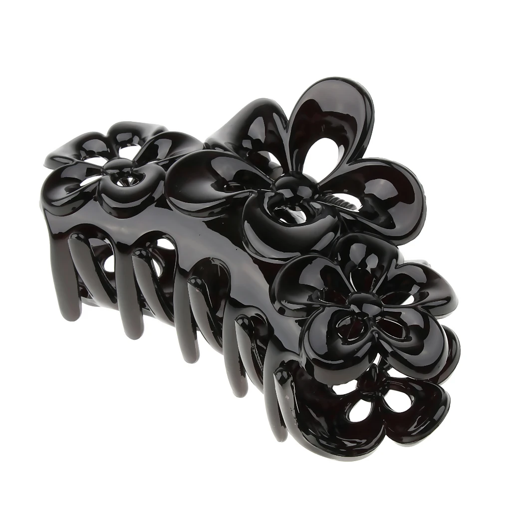 2/pack Large Hair Clip Claws Flower Clamp Womens Long Thick Hair Accessories