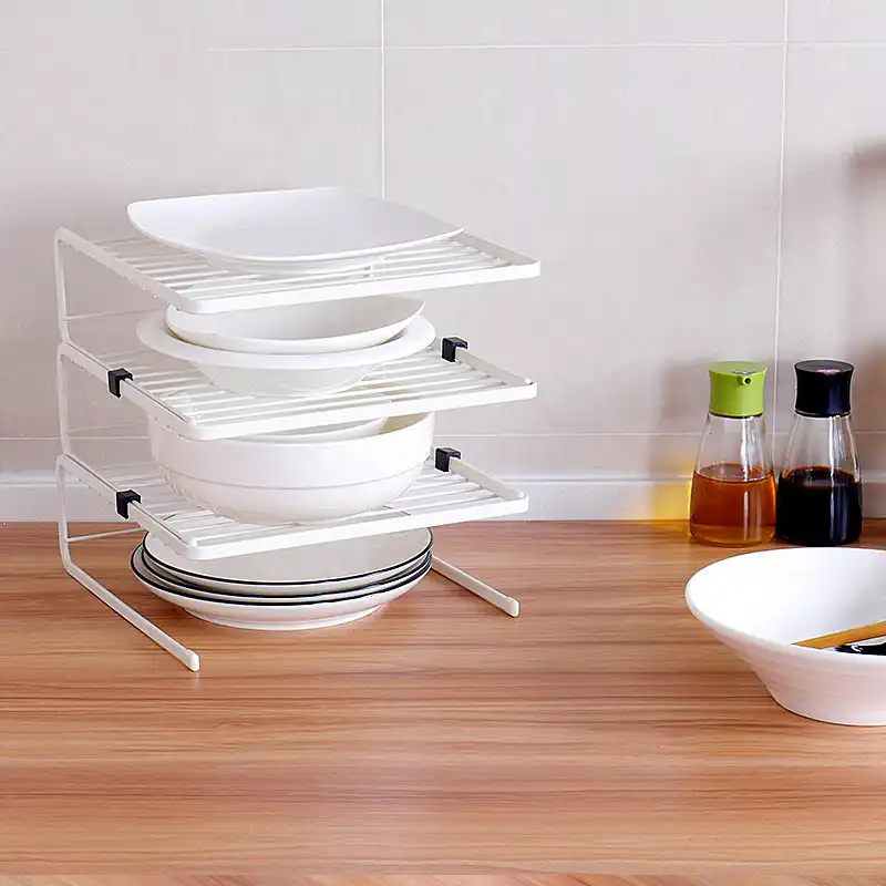 3 Tier Zahler Und Schrank Ecke Kuche Regal Organizer Fur Schalen Teller Waschmittel Schwamme Schneiden Board Halter Gestelle Aliexpress