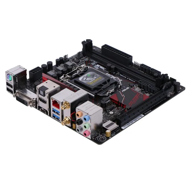 LGA 1151 마더보드 ASUS B150I 프로 게이밍, 와이파이, 아우라 인텔 B150 마더보드, DDR4 32GB, 6 세대 코어 i7i5i3 CPU M.2 USB3.0 HDMI용
