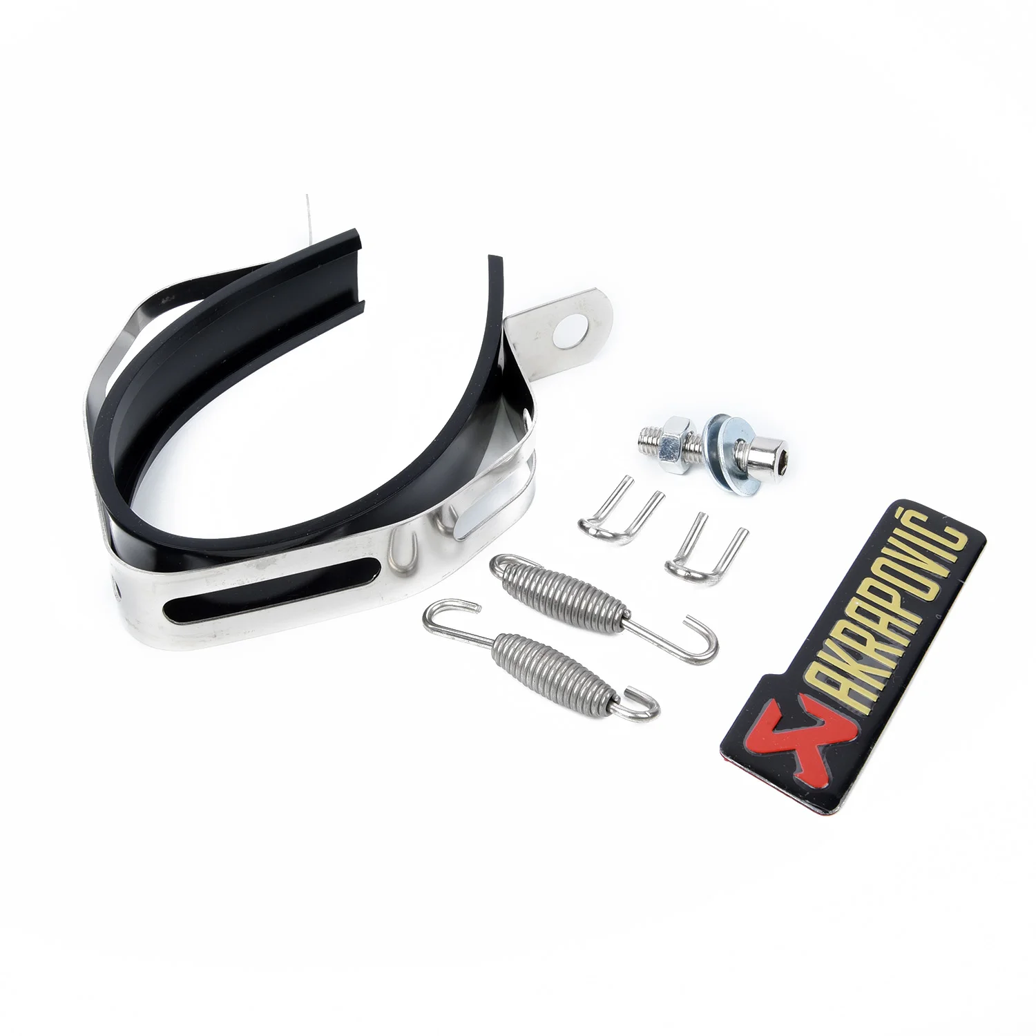 38-51 мм мотоцикл Серебро Нержавеющая убийца слипы глушитель труба Универсальный
