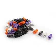 50 шт цветной коготь типа RJ45 Cat5e сетевой модульный кабель соединительные ботинки