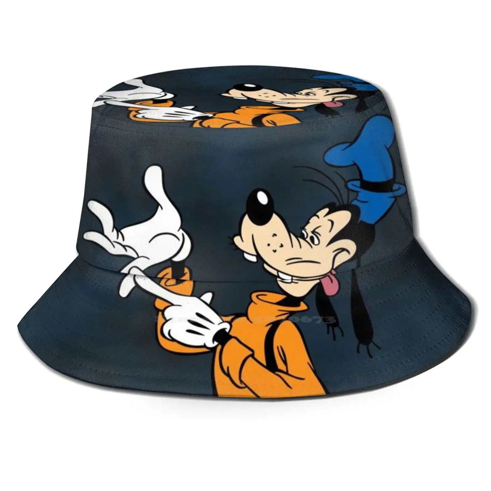 Goofy Рыбалка Охота Альпинизм Кепка рыбака шляпы Динго собака полоса мультфильм |