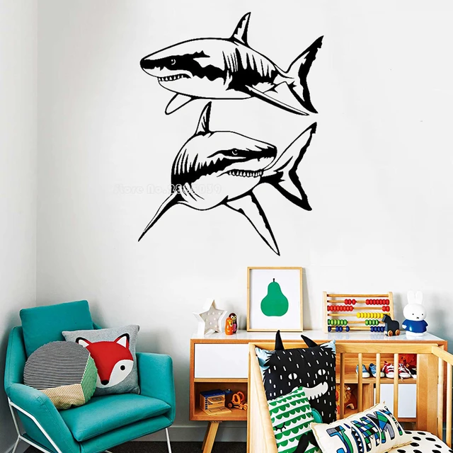  Vinilo adhesivo decorativo para pared, diseño tribal de tiburón  p261 : Herramientas y Mejoras del Hogar