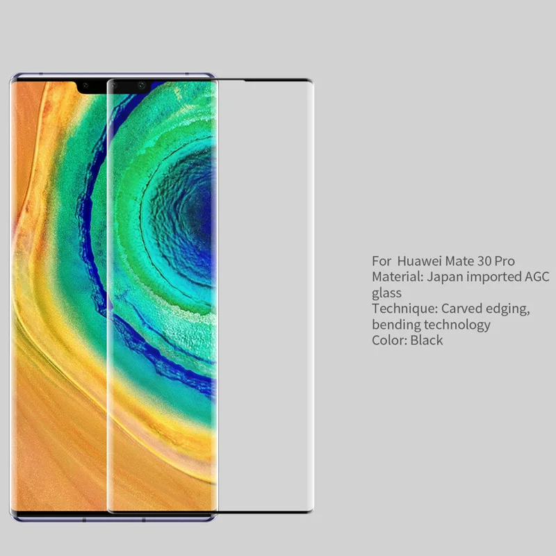 Nillkin 3D CP+ макс. закаленное стекло для huawei mate 30 Pro полный экран клей покрытие изогнутый защитный олеофобный