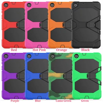 

30pcs/lot Shockproof Hybrid Heavy Duty Hybrid Rugged Hard Back Case with Kickstand For Samsung Galaxy Tab A 8.0 2019 T290 T295