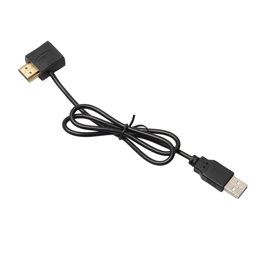 HDMI штекер к USB 2,0 Женский кабель с переходником для зарядного устройства 50 см HDMI штекер к женскому зарядному кабелю# H10