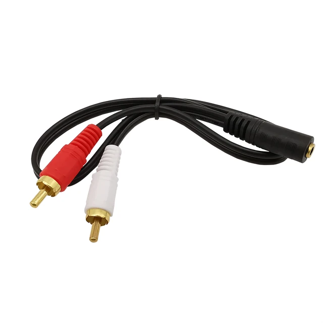 Connecteurs RCA (rouge / blanc) et prises casques mini-jack 3.5 mm