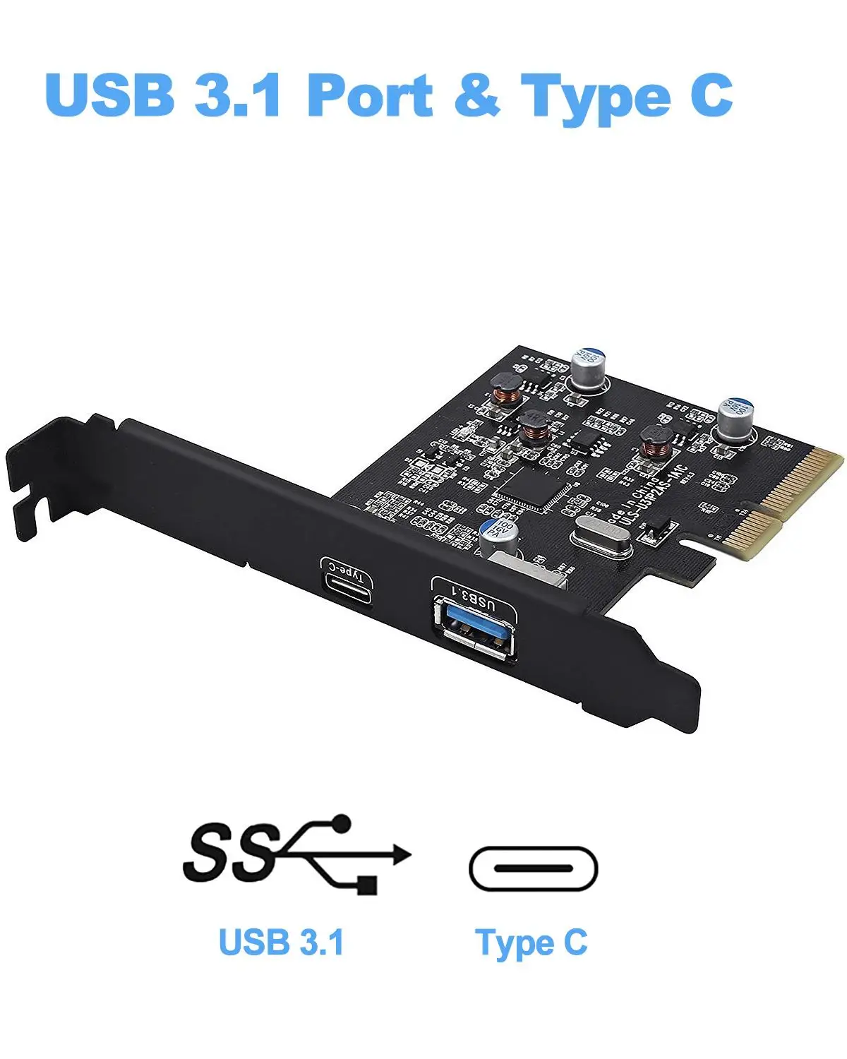 Плата расширения PCI E Express на USB 3 1 Gen 2 (10 Гбит/с) Type A + C чипсет Asmedia для ядра Windows