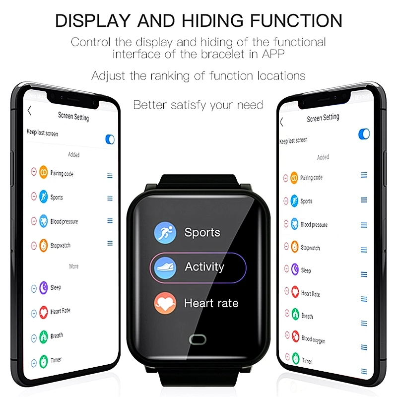 Nennbo AI-ONE Smartwatch Frivolous sport Man Fitness Waterproof Monitoring Heart Rate Sleep Smart bracelet For Android And IOS