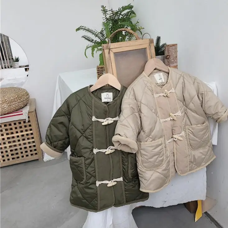 new wholesale boys girls coat thicken winter full sleeve kids jacket 1-6t HH688