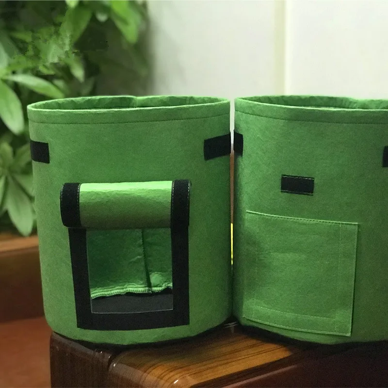 Green S 3 цвета, сделай сам, садовый горшок для растений, мешок для выращивания овощей, цветочный горшок, картофель, садовый горшок, контейнер для выращивания, сумка - Цвет: Green S