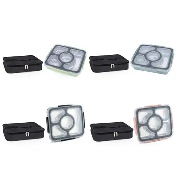 

4 Compartments Bento Lunch Box Container With Lunch bag For Kids and adults