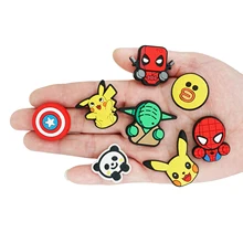 Breloques de chaussures de dessin animé classique, 1 pièce, jolis accessoires de chaussures de dessin animé japonais, américain et chinois, nouvelle décoration de chaussures de style pour Croc Jibz 