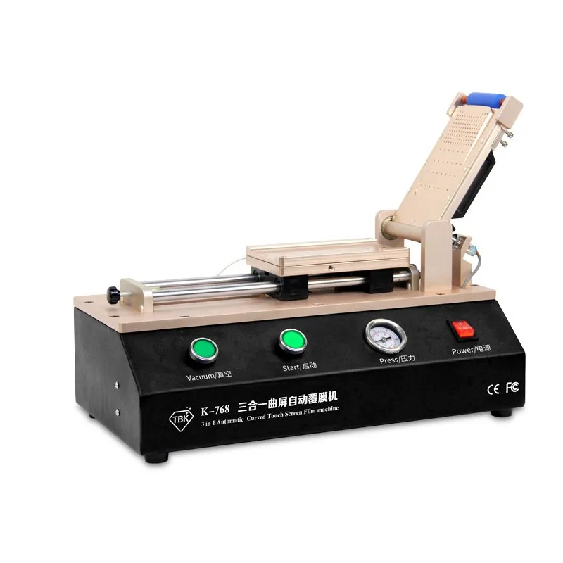 TBK 768 Universal Automatic LCD OCA Film Laminating Machine For iPhone Samsung Repair with 4 Sets S6+ S7 S8 S8+ Moulds