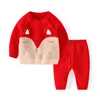 2022 New Autumn Winter Knitted Baby Sets Cotton 2pcs Lovely Animal Pullover Sweaters+Pants Infant Boys Girls Outfit Suits ► Photo 2/5