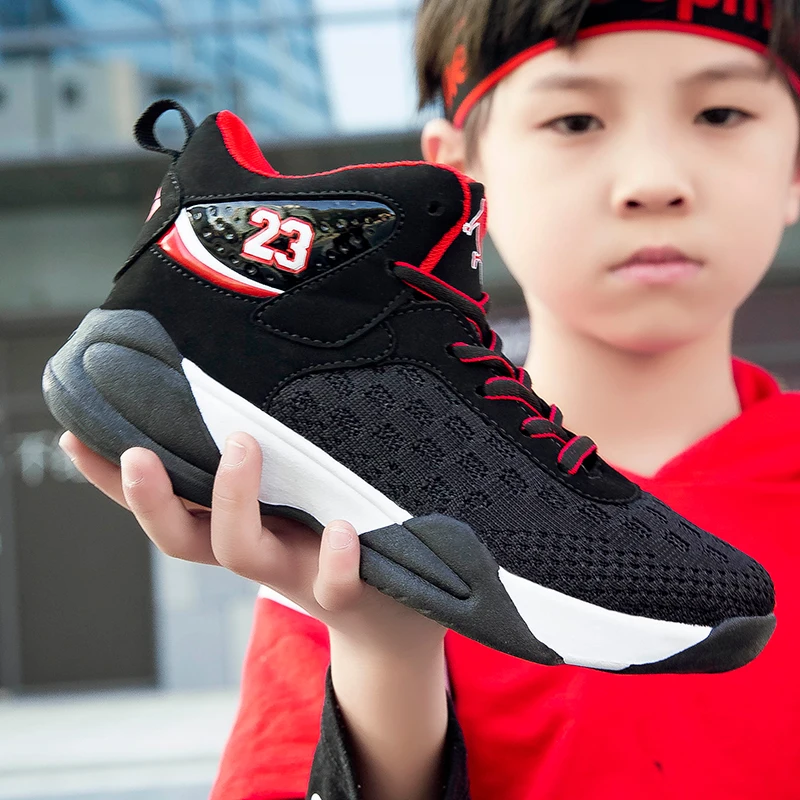 Zapatillas de baloncesto para niños, zapatos deportivos de transpirable, Jordan, botas de combate antideslizantes de alta calidad, 2.5-7 - AliExpress Deportes y