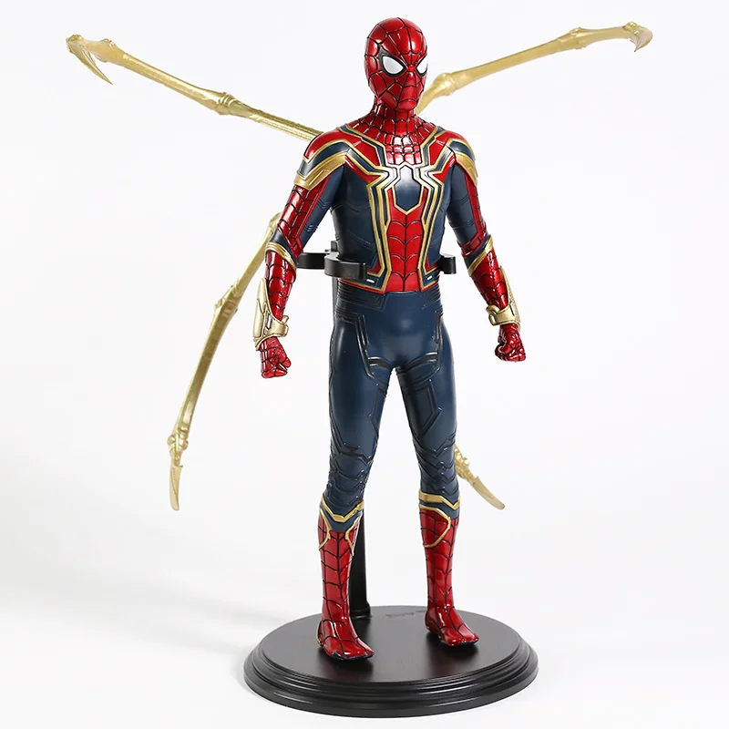 Мстители, костюм Человека-паука, костюм Железного Человека-паука 1/6th весы ПВХ Рисунок Статуя Коллекционная модель игрушка