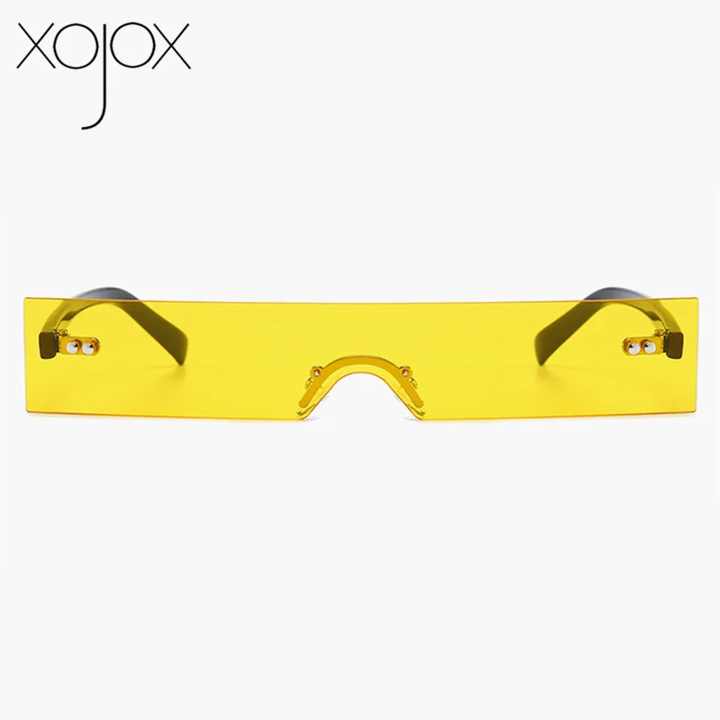 XojoX узкие солнцезащитные очки Для женщин красные прямоугольные солнцезащитные очки Для мужчин модный бренд Винтаж в стиле «хип-хоп» солнцезащитные очки, женские очки UV400 зеркало