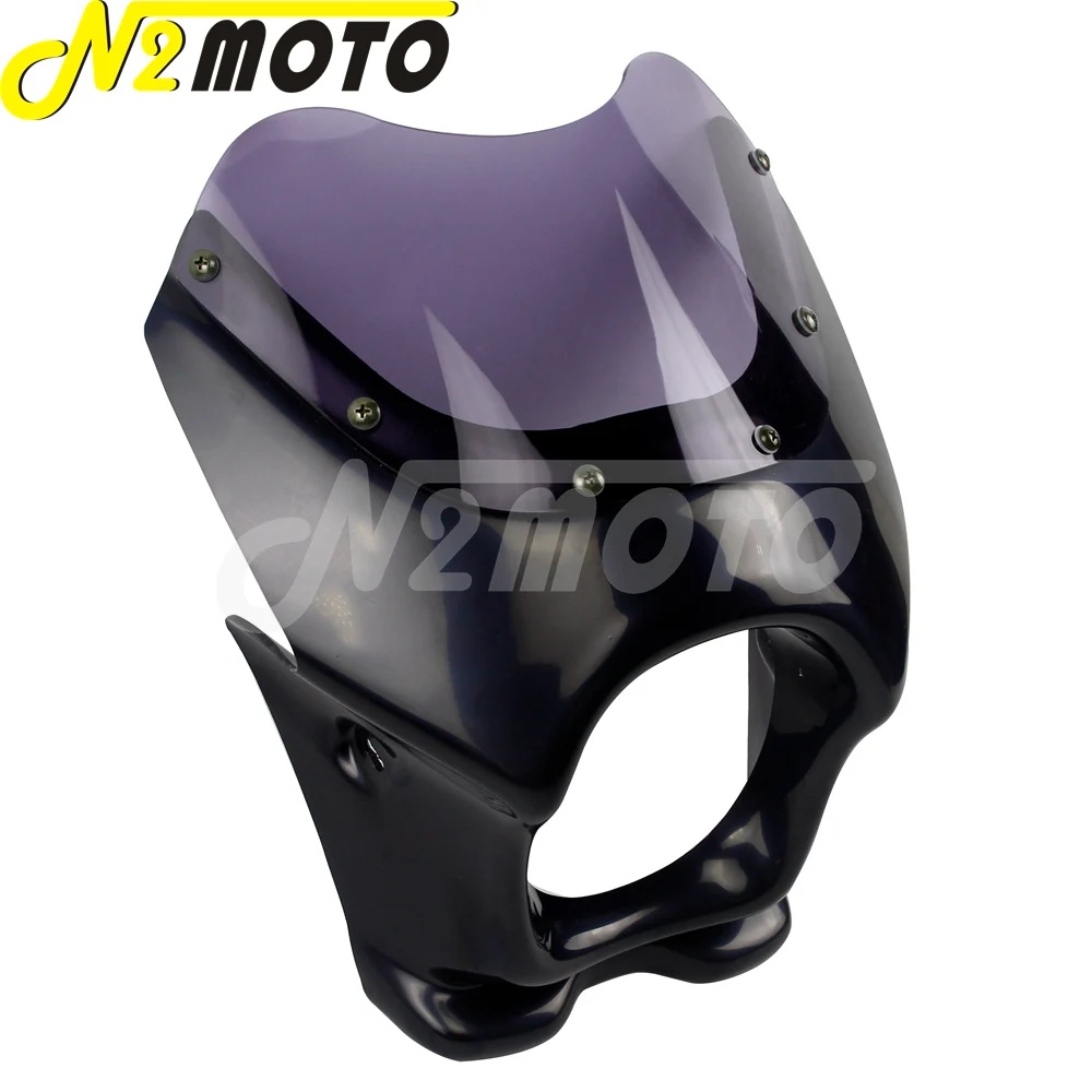 Черно белая Пластиковая передняя фара для мотоцикла Honda Monkey APE50 100 CB50 DAX GSX125E AR50 80 125