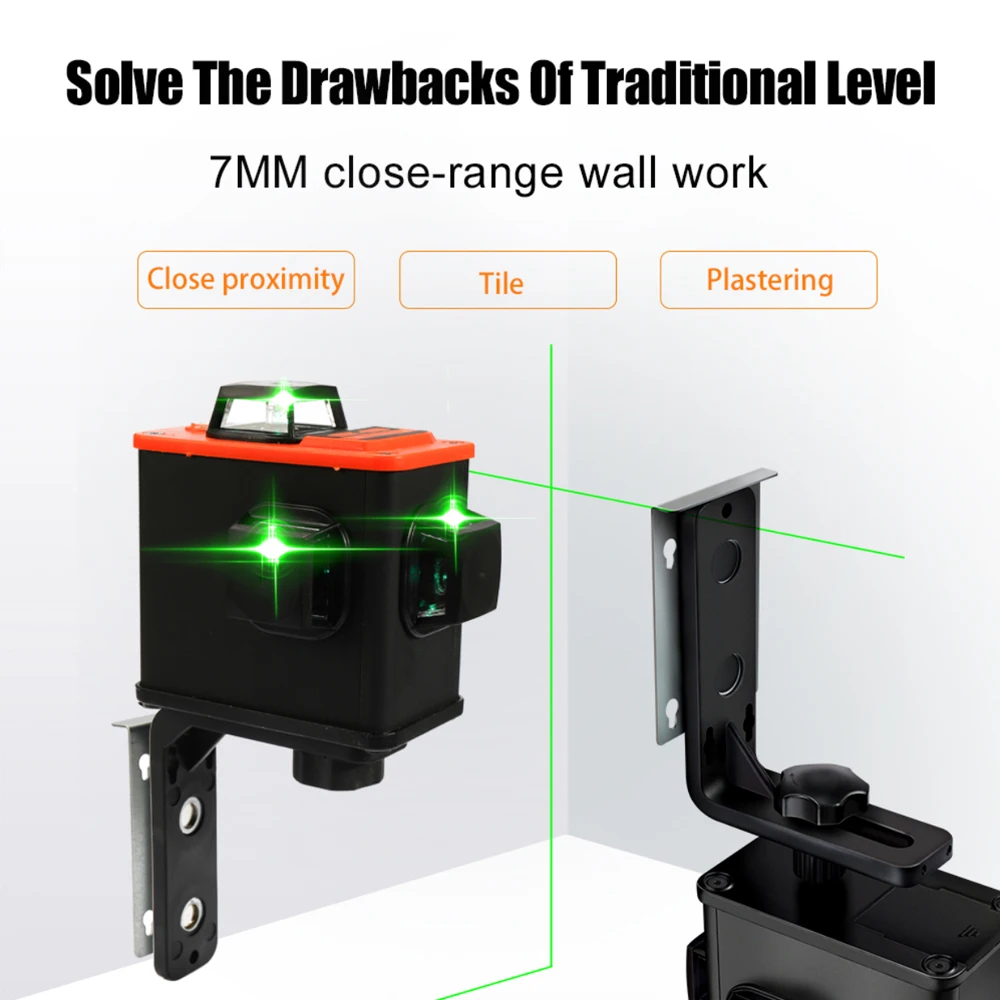 

Multifunctional DIY 3D Laser Level Meter Projector High Accuracy Scanister Kit with 12 Green Lines