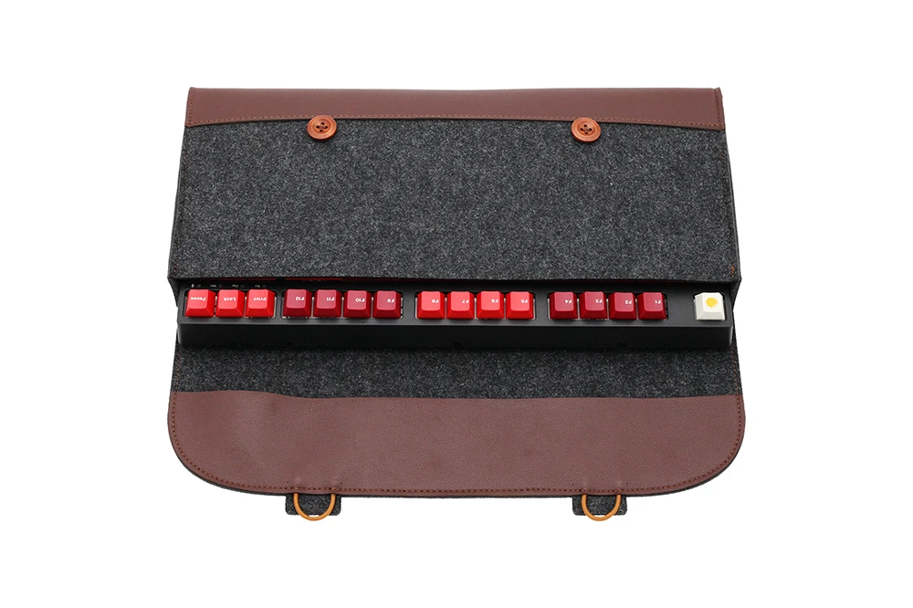 keyboard desktop PU Felt keyboard carrying case bag for planck 40% 60% 80% 100% gh60 xd64 tada68 87 tkl 104 Ansi bm60 bm65 bm68 poker computer keypad