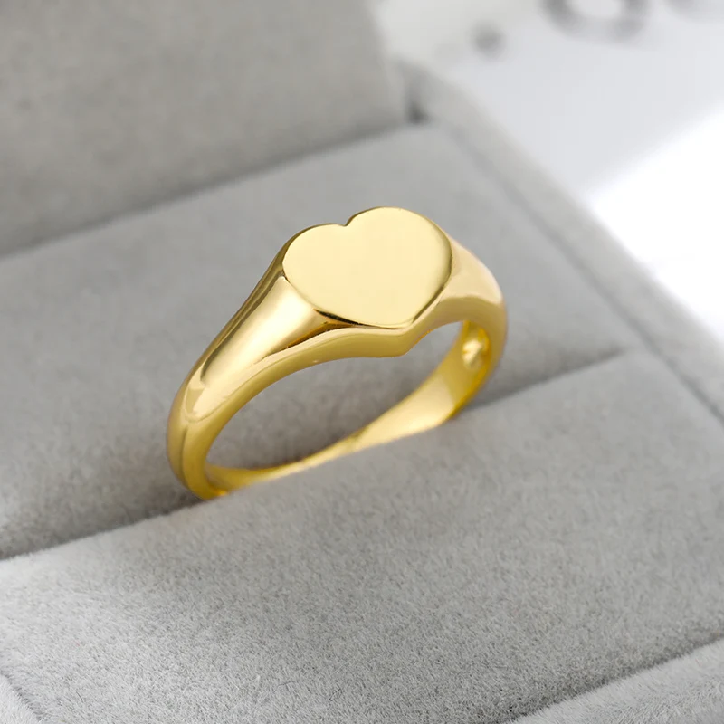 Heart Rings For Women Stainless Steel Gold Silver Color Heart Wedding Couple Rings Aesthetic Jewelry Anniversary Bague Femme - Image 4