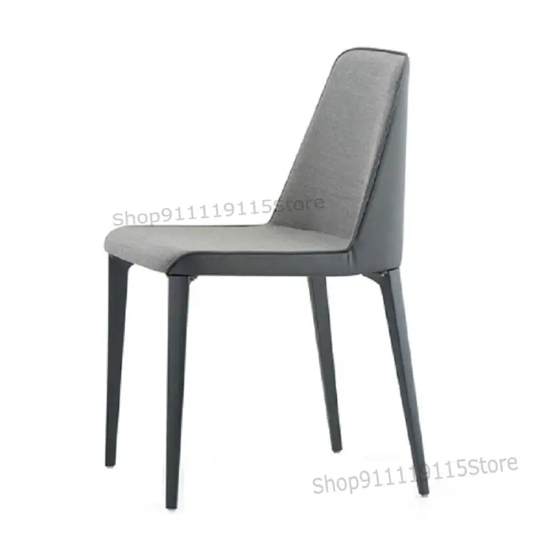Customized Nordic Dining Chair Creative Back Cloth Art Home Desk Luxury Modern Leather Designer Cha |