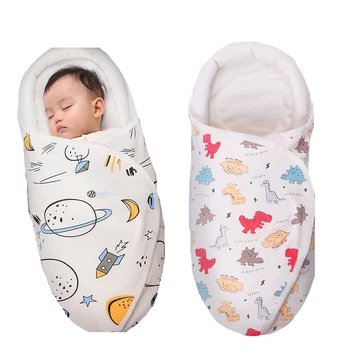 

Baby Sleeping Bag For Newborn Baby Stroller Portable Cotton Autumn Spring Blanket Diaper Swaddle Sleepsack Cotton