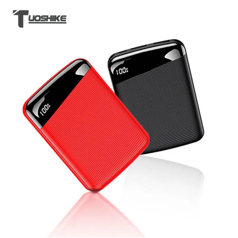 

TUOSHIKE 20000mAh Mini Power Bank LED Display External Battery for iPhone 7 8 XS Samsung Xiaomi Huawei Dual USB ports Powerbank