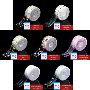 

3.8x320cm Kitchen Cartoon Antifouling Tape Reusable Waterproof Mold Proof Wall Sealing Adhesive Tape Au04 20 Dropship