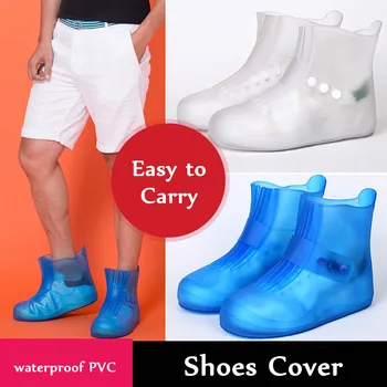 

CINESSD PVC Rain Shoe Cover Portable Reusable Anti-Slip Waterproof Foot Wear Travel Accessories Protective Outdoor Shoes Cover