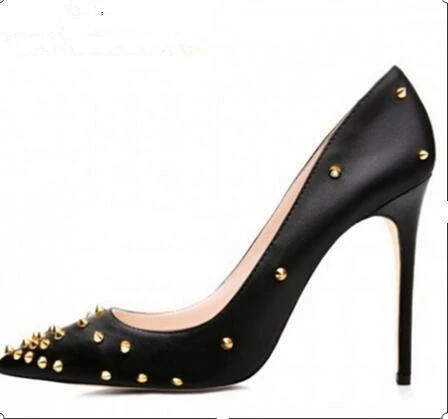 Открытые свадебные туфли на высоком каблуке; Туфли-лодочки для вечеринок; модная обувь; женские туфли с острым носком на тонком каблуке; классические sapato feminino - Цвет: AS SHOW