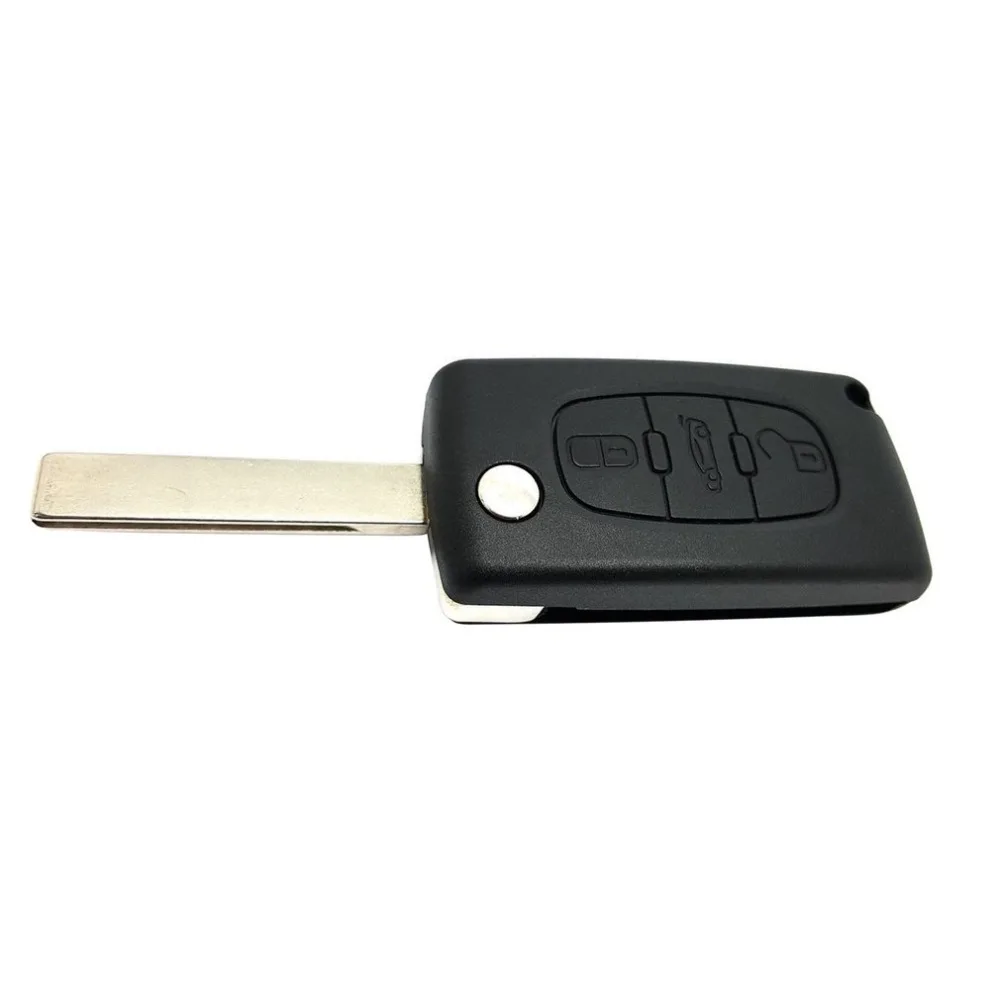 3 кнопки дистанционного флип ключ Корпус для peugeot 207 307 407 308 с 3 кнопки дистанционного ключа автомобиля защитные чехлы автомобильные аксессуары