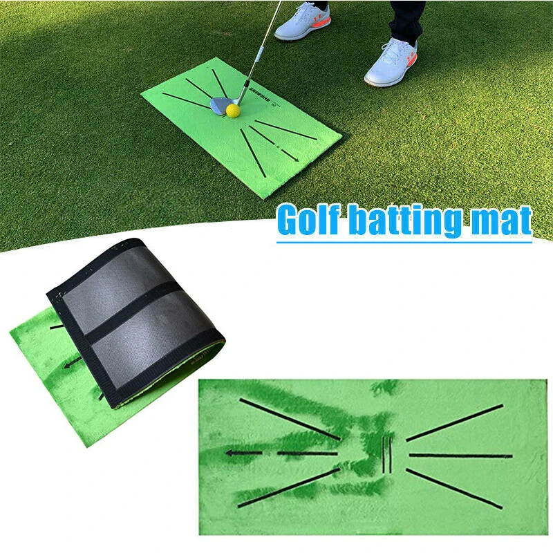 

Outdoor Golf Training Swing Detection Mat Batting Golfer Garden Grassland Practice Training Equipment Mesh Aid Cushion Golf Tool