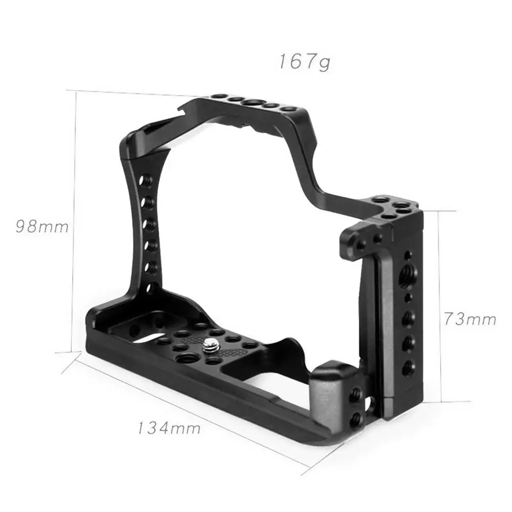 Алюминиевая клетка для камеры для SONY a6500/a6400 для Canon EOS M50 для XT-2 XT3 SLR Quick-Rease Plate Mount чехол с ремешком на запястье