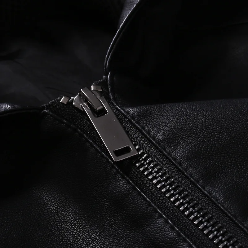 AliExpress, Европейское и американское Новое Стильное мужское кожаное пальто, приталенное кожаное пальто с капюшоном, Мужская мотоциклетная куртка Jk45