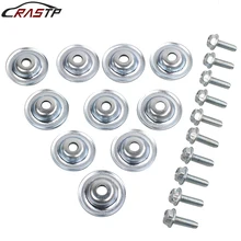 

RASTP-10 Piece Set UTV Skid Plate Washer Bolt Fits All Polaris General Ranger RS1 RZR RS-QRF024