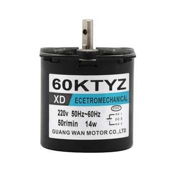 

68KTYZ 68-KTYZ 14W AC 220V Permanent Magnet Synchronous Gear Motor 1 RPM 2.5RPM 5RPM 10RPM 15RPM 20RPM 30RPM 50RPM small motor