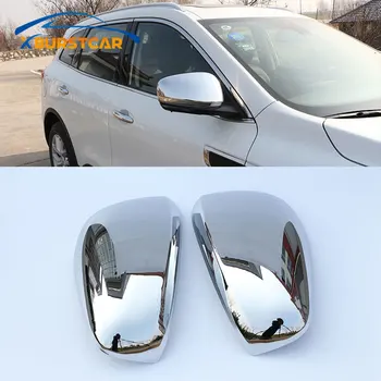 

Xburstcar 2Pcs Car Chrome Rearview Rear View Mirror Protection Cover Stickers for Renault Koleos Samsung QM6 2017 2018 Parts