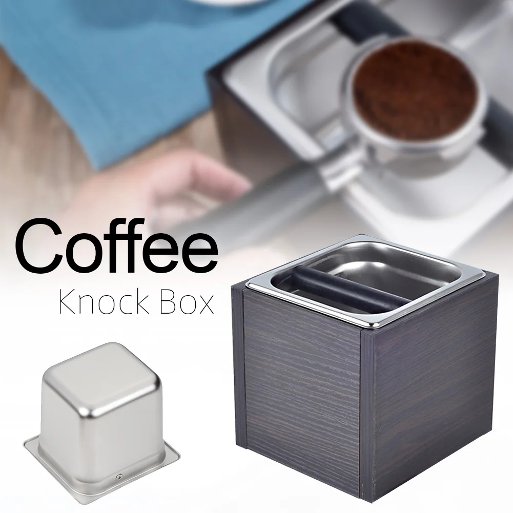 Кофейная коробка для сброса большой емкости моющийся квадратный остаток из нержавеющей стали практичная Основа Контейнер для хранения отходов ведро для дома